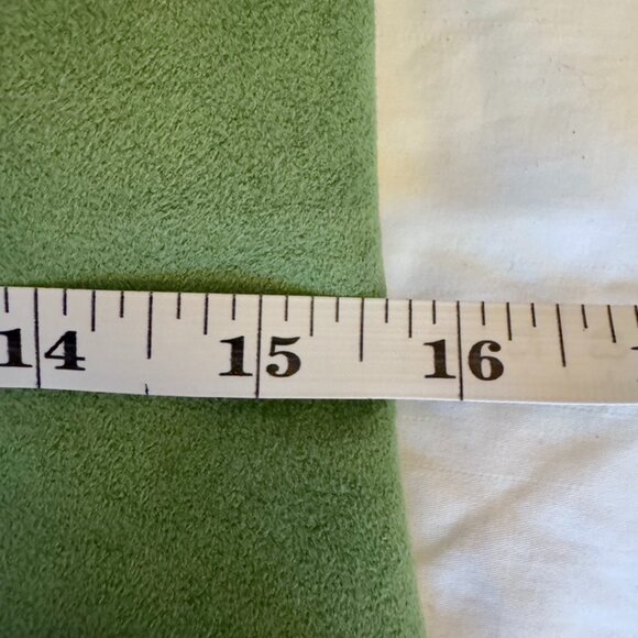 Vintage Custom Made Lime Green Suede Skirt Suit Set - Picture 12 of 16